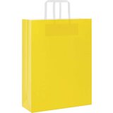  Papirnate vrećice 50 kom s ručkama žute 32x12x42 cm | shoptok.hr