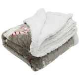My House Siva deka s božićnim motivom od sherpa flisa 150x200 cm Snowman – | shoptok.hr
