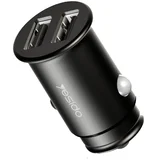 mini auto punjač sa dva usb porta