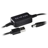 Pretvornik USB 5V - 12V DC 5,5x2,1mm 1,5m kabla za LED trakove, LED črke