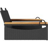  Klupa za ljuljanje crna 63 x 62 x 40 cm od poliratana | shoptok.hr