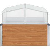  Vrtni saksija s staklenikom Svijetlosmeđa 100 x 100 x 77 cm | Eponuda.com