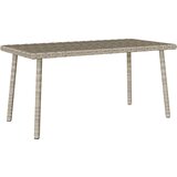 vidaXL Vrtni stolić za kavu pravokutni svijetlo sivi 80x40x37 cm cijene