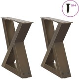  Noge za klub stolić 2 kom. Prirodni čelik 40 x (30-31,3) cm Čelik | shoptok.hr