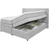 MID.YOU POSTELJA BOXSPRING 180 cm x 200 cm , tekstil srebrne barve | Shoptok.si