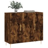  Komoda boja dimljenog hrasta 90 x 34 x 80 cm konstruirano drvo | shoptok.hr