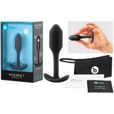 b-Vibe Analni čep - Snug Plug 1, črn | Shoptok.si