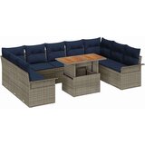  Vrtna sedežna garnitura 10 pcs siva in mornarsko modra, (5000133419) | Shoptok.si