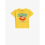 Koton T-Shirt - Yellow - Fitted