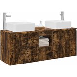  Set ormarića za kupaonicu 3 kom. Dimljeni hrast 53 x 35 x 63 cm Slike