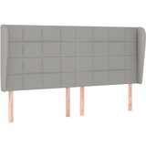 The Living Store vzglavje z ušesi svetlo sivo 163x23x118/128 cm blago - vzglavje, (21418346) | Shoptok.si