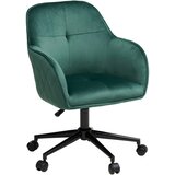 MID.YOU VRTLJIVI STOL kovina, tekstil zelena, črna | Shoptok.si