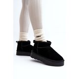 Boto Fashionable Suede Low Snow Boots Black Nucca | ePonuda.com