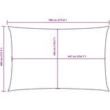  Jedro protiv sunca od tkanine Oxford pravokutno 4 x 7 m crno | shoptok.hr