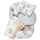 Medi Partners Cocoon in a 5-piece set (cocoon / insert / butterfly pillow / flat pillow / quilt 75x55) – Safari + beige Minky Cijene