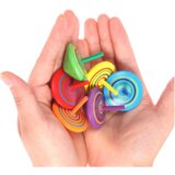 Mini Spinning Top Colorful Wooden Skill Toy 4cm | shoptok.hr