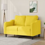 vidaXL Dvosjed od tkanine svjetložuti 120 cm Cijene