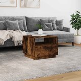  Stolić za kavu s LED svjetlima boja dimljenog hrasta 50x49x40cm | shoptok.hr