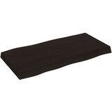 Stolna ploča tamnosmeđa 80x40x(2-6) cm obrađena hrastovina | shoptok.hr