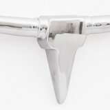  Zidna Aluminijska Dekoracija Glava Bika Srebrna boja 96 cm | shoptok.hr
