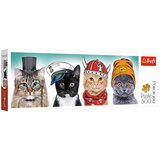 Trefl Sestavljanka Panorama 500 kosov - Fluffy team (5900511295047) | Shoptok.si