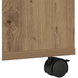 vidaXL Stojalo za tiskalnik z kolesi, umetni hrast, 41x32x33,5 cm | Shoptok.si