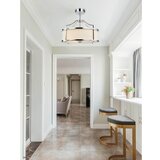 Open Design OR80865- Luster na šipci STANZA 3xE27/15W/230V prečnik 42 cm l. hrom/bela | Eponuda.com