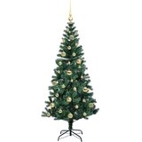  Umjetno predsvijetljeno božićno drvce Zelena 150 cm PVC i metal | shoptok.hr