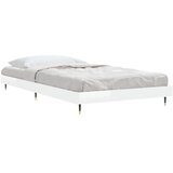  Okvir za krevet visoki sjaj bijeli 90x190 cm konstruirano drvo | shoptok.hr