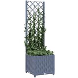  Sadilica s rešetkom tamnosiva 40 x 40 x 136 cm pp | shoptok.hr