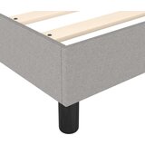  Box spring postelja z vzmetnico svetlo siva 80x200 cm blago, (20724088) | Shoptok.si