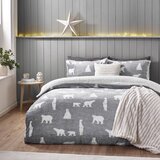 Catherine Lansfield Siva posteljnina za zakonsko posteljo iz sherpa flisa 200x200 cm Cosy Polar Bear – | Shoptok.si