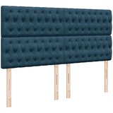  Krevet s oprugama i madracem tamnoplavi 200x200 cm baršunasti | shoptok.hr