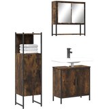 3-dijelni set kupaonskog namještaja boja hrasta drveni | shoptok.hr