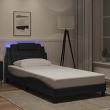  Okvir kreveta Viana s LED-om bez madraca crni 100 x 200 cm | Eponuda.ba