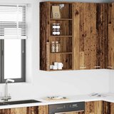 VidaXL Viseći ormarić s policom Riga Staro drvo 40 x 29,5 x 100 cm VidaXL Viseći ormarić s policom Riga Staro drvo 40 x 29,5 x 100 cm Slike