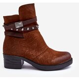 Boto Women's Heeled Fur-Lined Boots Camel Effie | shoptok.hr