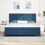  Okvir postelje z vzmetnico Mornarsko modra Tkanina 200 x 200 cm, (22067334) | Shoptok.si