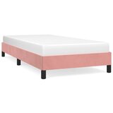The Living Store Posteljni okvir roza 90x190 cm žamet - Posteljni Okvir, (21490620) | Shoptok.si