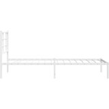  Metalni okvir za krevet s uzglavljem bijeli 90 x 190 cm | shoptok.hr