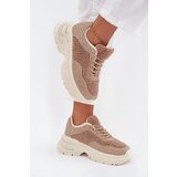 Boto Women's Sneakers With Zirconia And Sheep Fur Beige Zarika | Shoptok.si