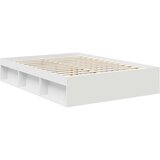  Krevetna konstrukcija Bijelo 140 x 200 cm Čvrsto borovo drvo | shoptok.hr