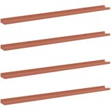  Polica na zidu 4 pcs Crvena 115 x 9 x 3 cm Konstruirano drvo | shoptok.hr
