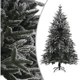 vidaXL Umetna novoletna jelka s snegom zelena 150 cm PVC in PE | Shoptok.si