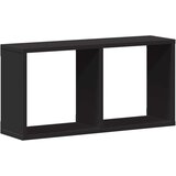 vidaXL Stenska omarica 60x16x30 cm črna inženirski les | Shoptok.si