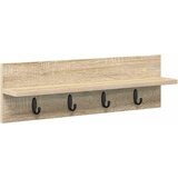  Vješalica za kapute na zidu Sonoma hrast 60 x 10,5 x 18 cm | Eponuda.ba