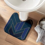 Douceur d intérieur Modra kopalniška preproga za WC 45x45 cm Achille – | Shoptok.si