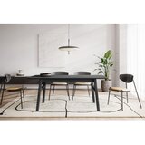 Woodman Raztegljiva jedilna miza z dodatno ploščo v hrastovem dekorju 90x180 cm Curved – | Shoptok.si