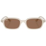 Ray-ban Unisex sunčane naočale Ray Ban RB 4455 SN Zuri Bio-Based L White (bijele) u