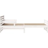 vidaXL produživi krevet za djecu other bijelo 80 x 130 / 165 / 200 cm | shoptok.hr